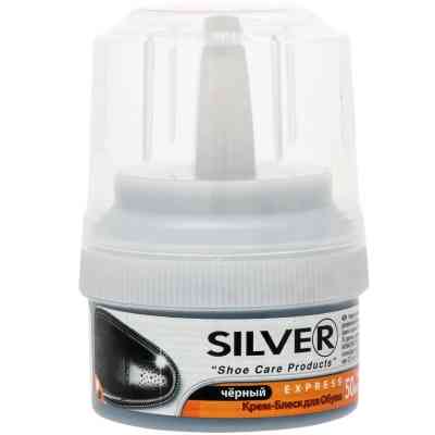 Крем для обуви Silver Крем-блеск Черный 50 мл (8690757001096) Винница