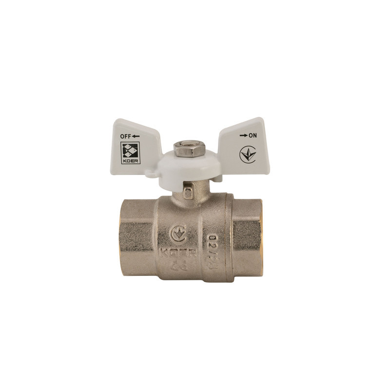 Кран кульовий Koer 3/4" ГГМ (KR.217.W) білий (KR0179) Київ - фото 4