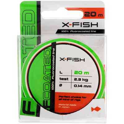 Флюорокарбон X-Fish FCoated 20m 0.14mm 2.3kg (1917.01.40) Вінниця