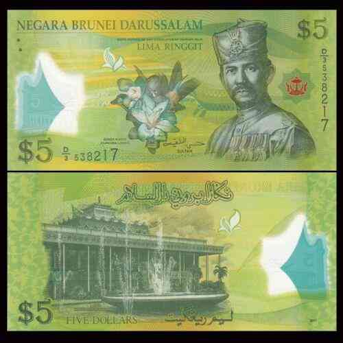 Бруней / Brunei 5 Ringgit 2011 Pick 36 UNC Полтава