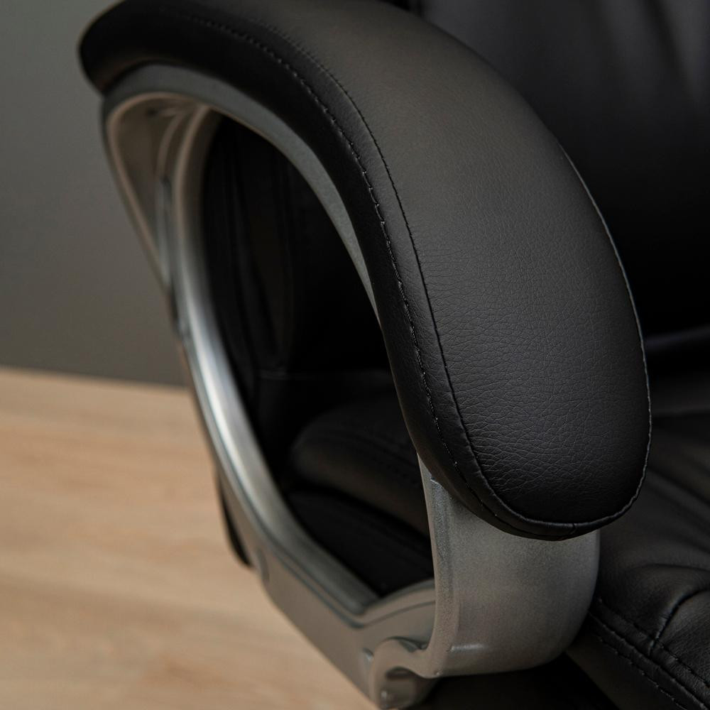 Офісне крісло керівника Elite ProDesign Хром Tilt М-1 Екошкіра Black (Прогумовані колеса) Днепр - изображение 7