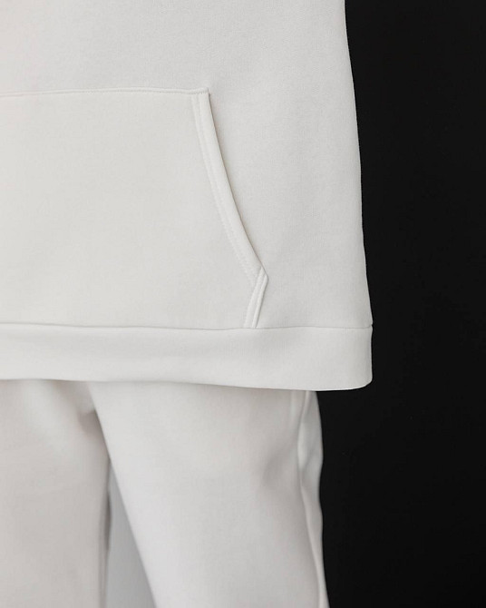 Жіночий спортивний теплий костюм оверсайз молочним XXL Харків - фото 3