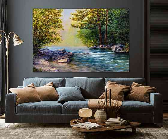 Картина холст в гостиную / спальню Лісова природа    MLP_307 80х160см Киев
