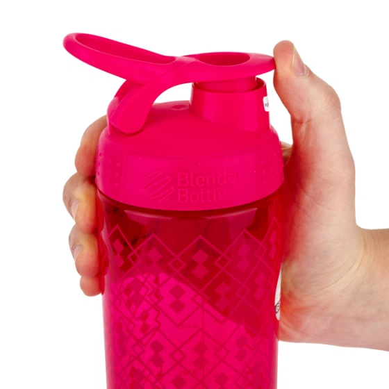 Шейкер BlenderBottle SportMixer Signature Sleek 28oz/820ml Pink Geo Lace Кам'янське