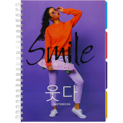 Блокнот Optima Universal A4 с разделителями и перфорацией, 120 листов, клетка (O20355-14) Винница - изображение 1