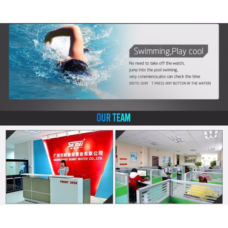 Спортивные часы с Bluetooth Skmei 1227 blue Киев - изображение 6