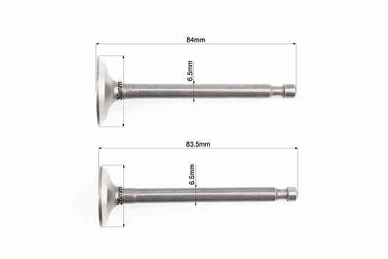 Клапан впускний (h-84; D-30; d-6,5), випускний (h-83,5; D-26; d-6,5) к-кт 2шт 173F/177F Київ