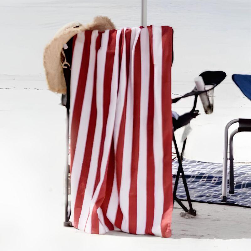 Полотенце хлопок махра Lovely Svi для пляжа, басейна, ванной, отелей, SPA, саун, XL (75 x150 см) -Бело-красный Киев - изображение 3