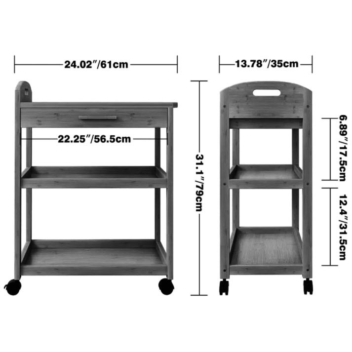 Сервірувальний столик "Боглум" сієна Миколаїв - фото 2