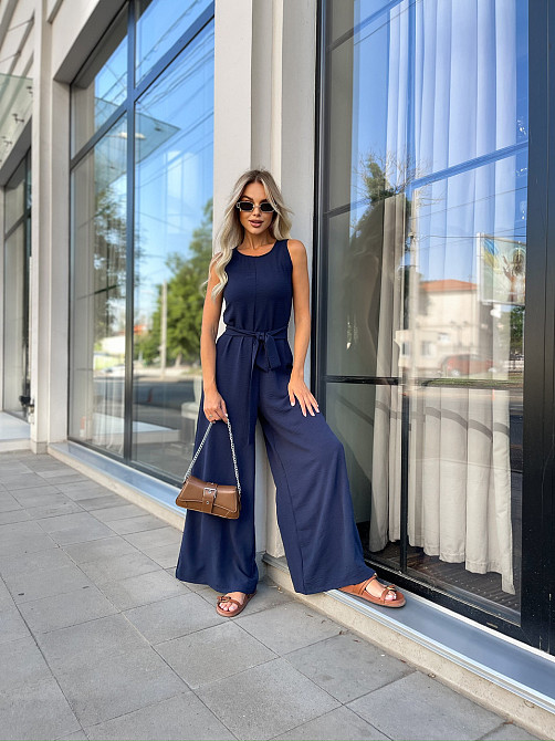 Женский комбинезон с широкими брюками Vita батал Киев - изображение 8