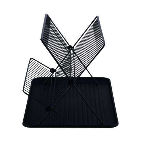 Сушарка для посуду 43*32*25,5см алюміній чорний 0753 KAMILLE Житомир - фото 6