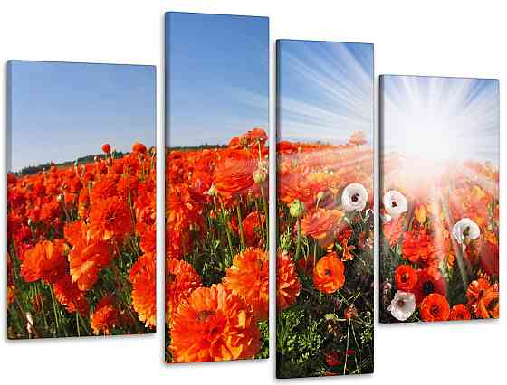 Модульна картина Квіти Маки Art-13_4 Київ