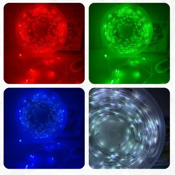 Гірлянда мідний дріт тройний ПВХ 20м USB додаток регульована яскравість 200LED (мікс) 20M-200LED-APP Одеса