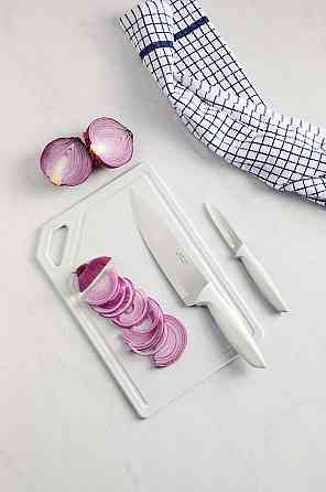 Набір ножів Tramontina Plenus light grey, 3 предмети (6747192) Київ