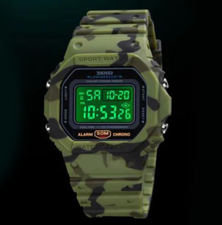 Часы наручные SKMEI 1628CMGN, CAMO GREEN, 10258 Днепр