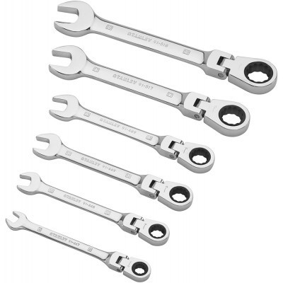Ключ Stanley комбинированных MaxiDrive Plus, храповой механизмом, 6 шт (4-91-444) Винница - изображение 2