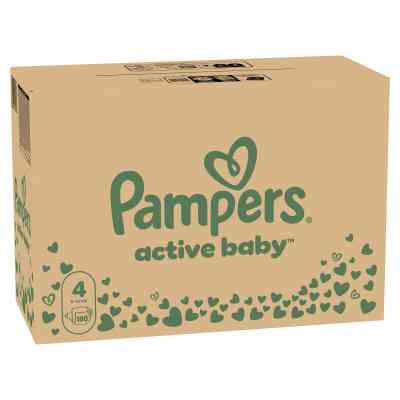 Подгузники Pampers Active Baby Maxi Размер 4 (9-14 кг), 180 шт. (8006540032725) Винница