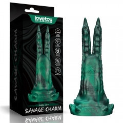 Вібростимулятор - Double-Claw Vibrating Silicone Dildo Savage Charm Sex Aura Київ - фото 1