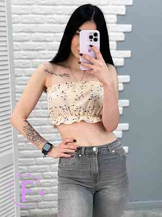 Літній жіночий топ з рюшами «Ruffie» | Розпродаж моделі Київ