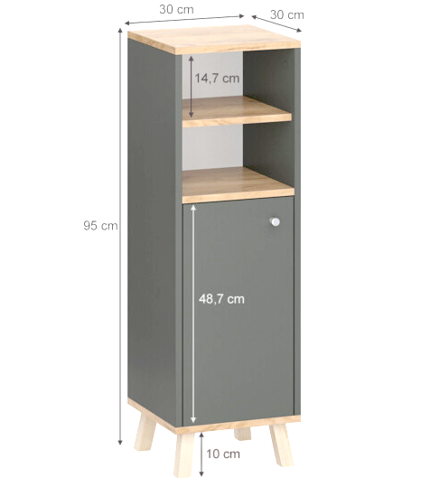 Пенал напольный для ванной 