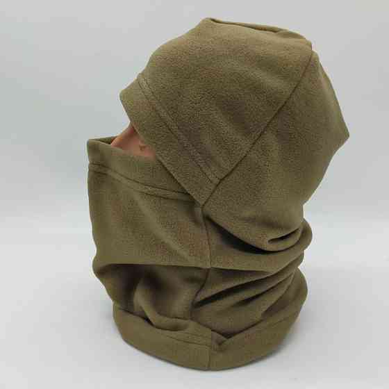 Зимова балаклава на флісі, Олива / Тактична балаклава утеплена / Балаклава флісова Київ