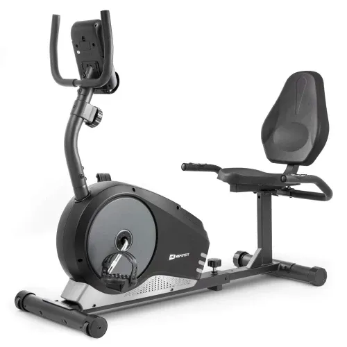 Горизонтальный велотренажер магнитный Hop-Sport 040L Root черно-белый Киев - изображение 3