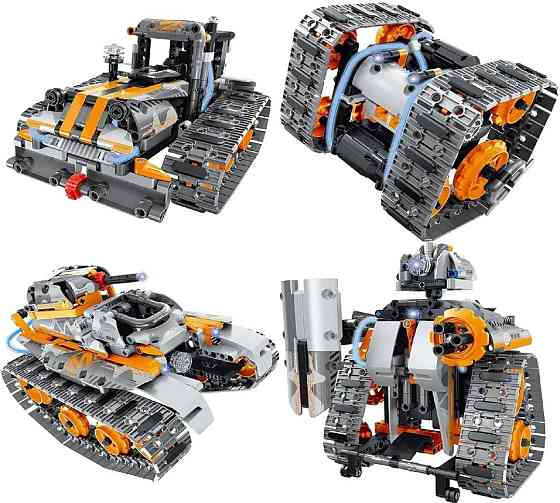 Конструктор STEM на радіокеруванні 4в1  танк робот-трансформер. Київ