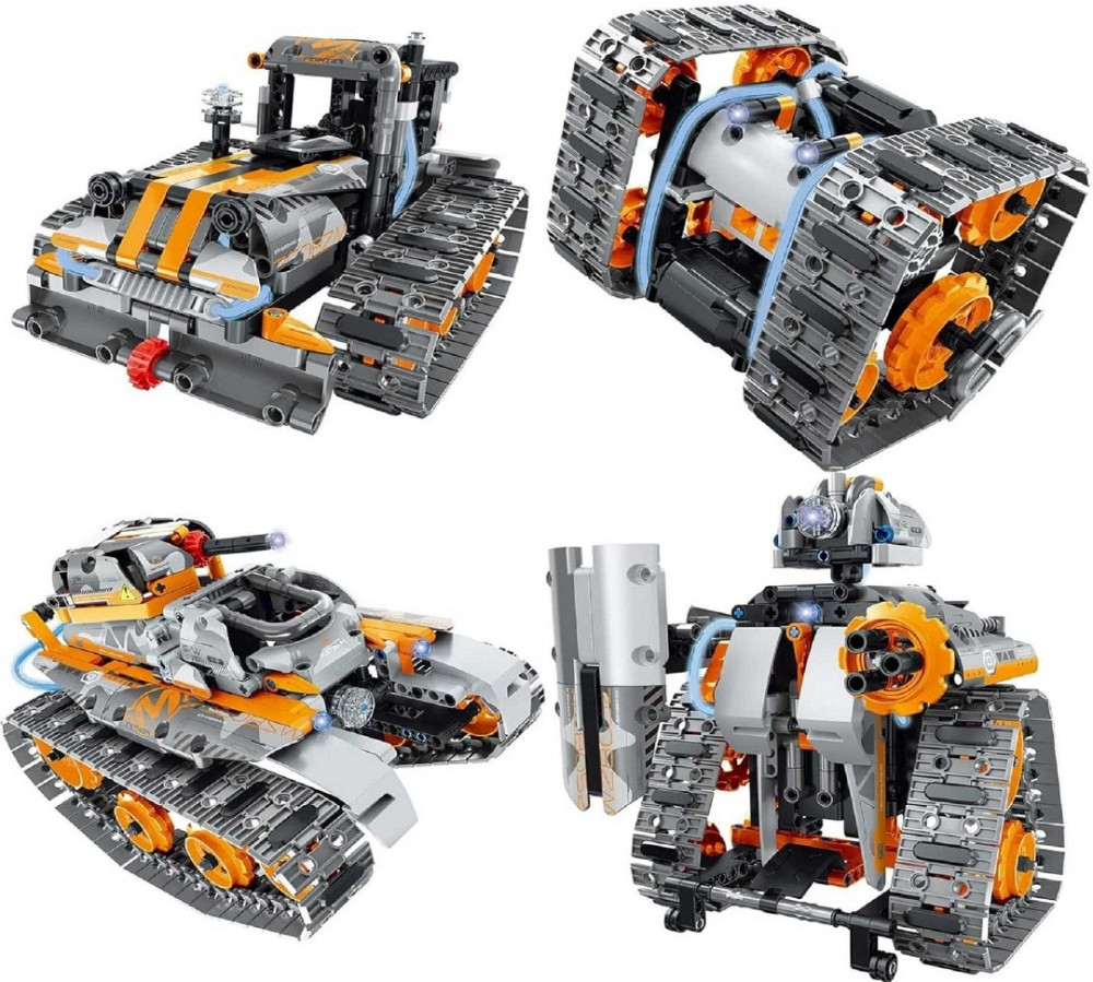 Конструктор STEM на радіокеруванні 4в1  танк робот-трансформер. Київ - фото 3