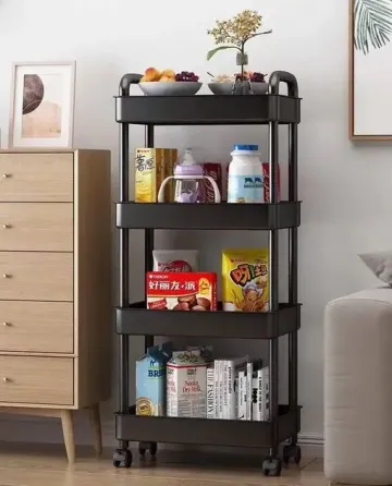 Полка-этажерка на колёсах SKLM-11 (4 яруса) Коломия