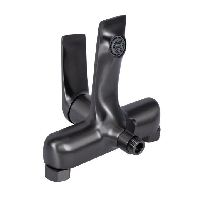 Змішувач для ванни з душовим гарнітуром Qtap Vlasta New QTVLA259GMB45643 Gunmetal Black PVD Харків - фото 6