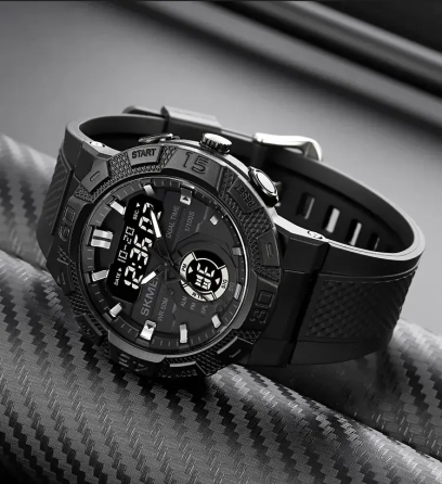 Чоловічий спортивний годинник Skmei 1881 (Чорний з чорним) Київ