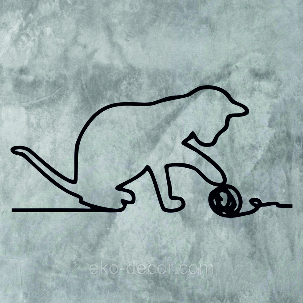 Декоративное настенное 3D Панно «Кот» Декор на стену с объемом Киев - изображение 7