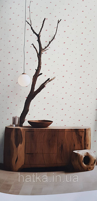 Обои винил на флизелине горячего тиснения DUKA Selective1.06х10 цветы розы нежные маленькие прованс красные ро Киев - изображение 1