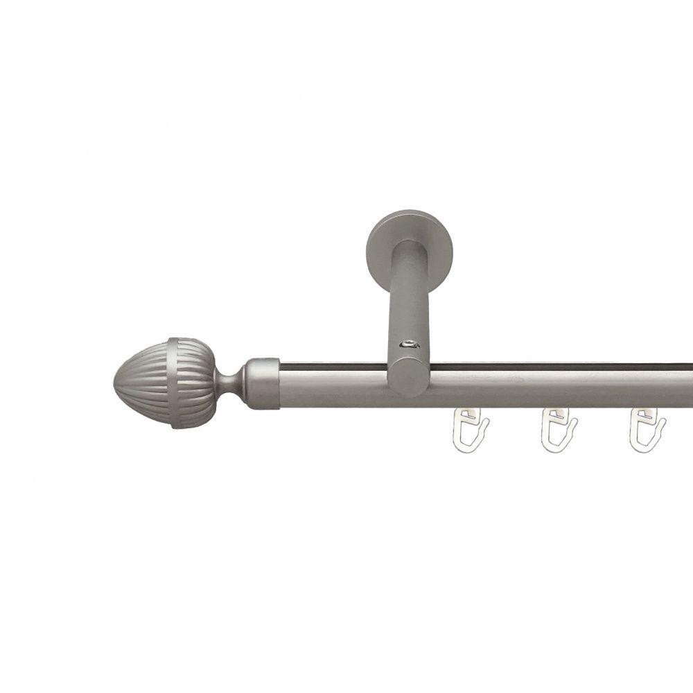 Карниз Orvit Одеон металевий однорядний циліндр на профіль (16 см) профільна труба  Сатин 19 мм 200 см Львов - изображение 1