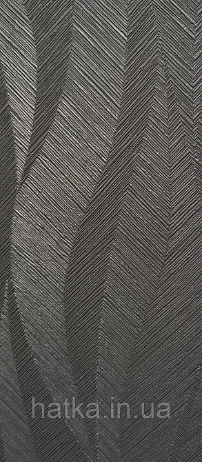 Шпалери вінілові на флізеліні Grandeco Time метрові абстракція структурні хвилі смуги чорні Київ - фото 2