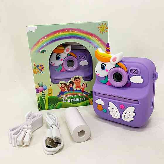 Камера мгновенной печати снимков, Фотоаппарат детский с печатью, Фотокамера с мгновенной печатью фото LH-17 Львов