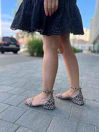 KATI SHOES Босоніжки жіночі леопардові світлі KATI SHOES 231, натуральна шкіра / Шкіряні босоні Коломыя
