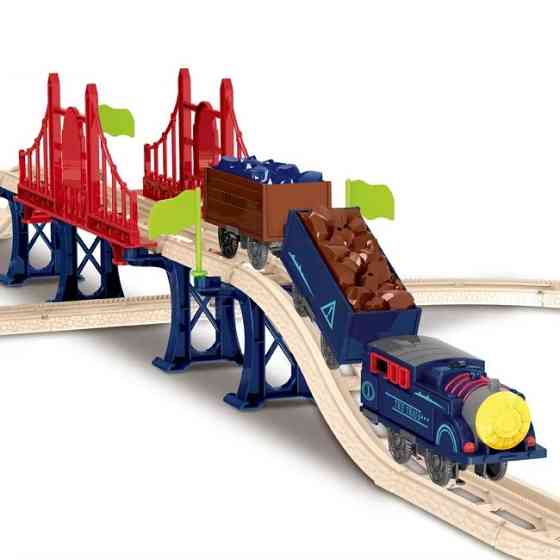 Железная дорога с ретро поездом на батарейках для мальчиков CJ-4000546 Каменец-Подольский