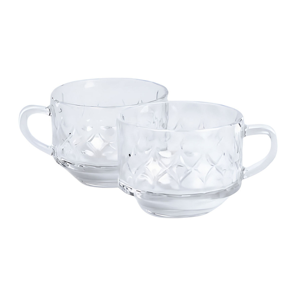 Yiwu Набір чашок зі скла 6 шт прозорі скляні кружки 270 мл HP-YH-67 Киев - изображение 4