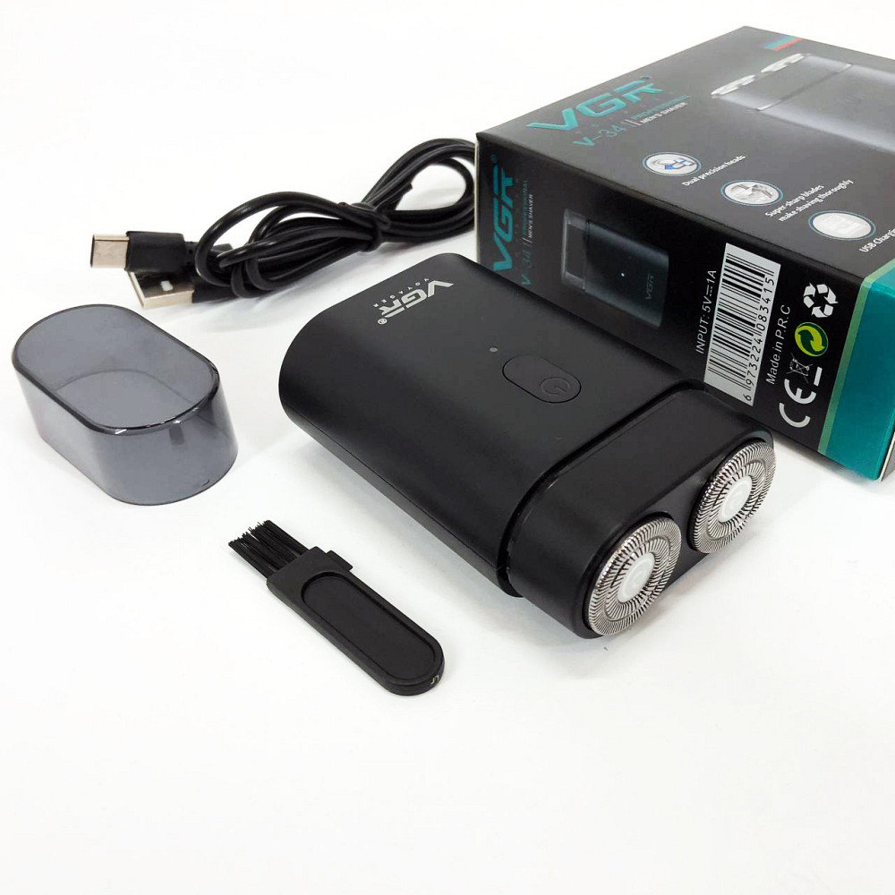 Электробритва для густой бороды VGR V-341, Электрическая бритва для стрижки с влагозащитой JM-79 Львов - изображение 1