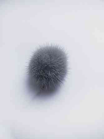 Помпони з натурального хутра норки Сірий Харків