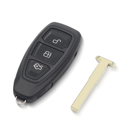 Ключ зажигания чип 4D83 KR55WK48801 3 кнопки HU101 для Ford Focus Fiesta заготовка брелка Киев - изображение 1