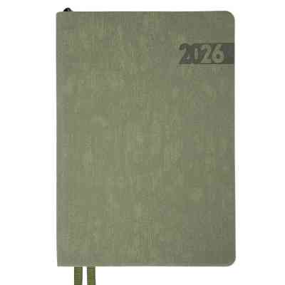 Тижневик Leo planner А5 датований 2026 "Boss", м'який, хакі, 368 сторінок (252635) Вінниця