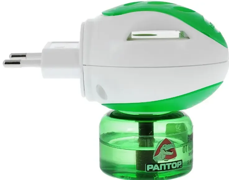 Набор фумигатор с жидкостью 30 ночей от комаров Раптор Коломия - фото 4