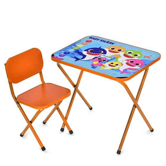 Дитячий столик складаний зі стільчиком M 5960-7 помаранчевий Вінниця