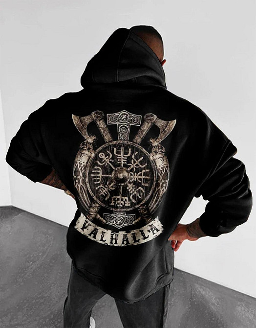 Худі, чорна толстовка чоловіча, світшот 2702804729 розмір 42 Дніпро - фото 1