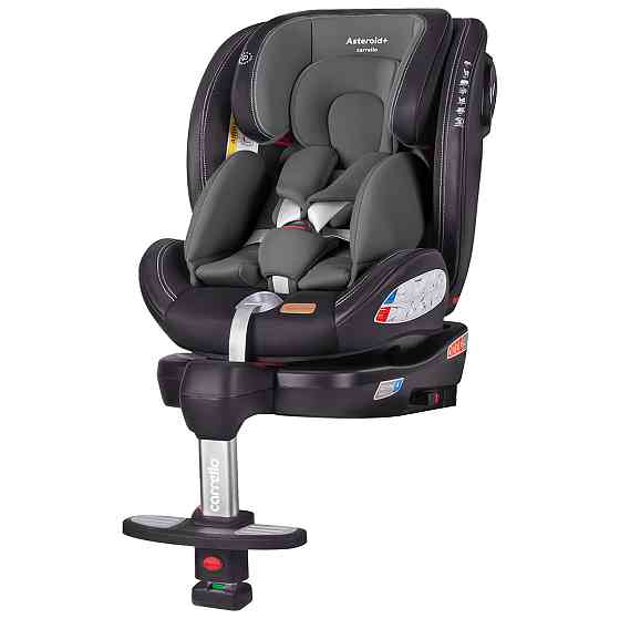 Автокрісло дитяче з системою ISOFIX поворотне з опорною стійкою від народження до 36 кг Asteroid+ CRL-15801 Shale Grey 0+1/2/3 Carrello Кривий Ріг