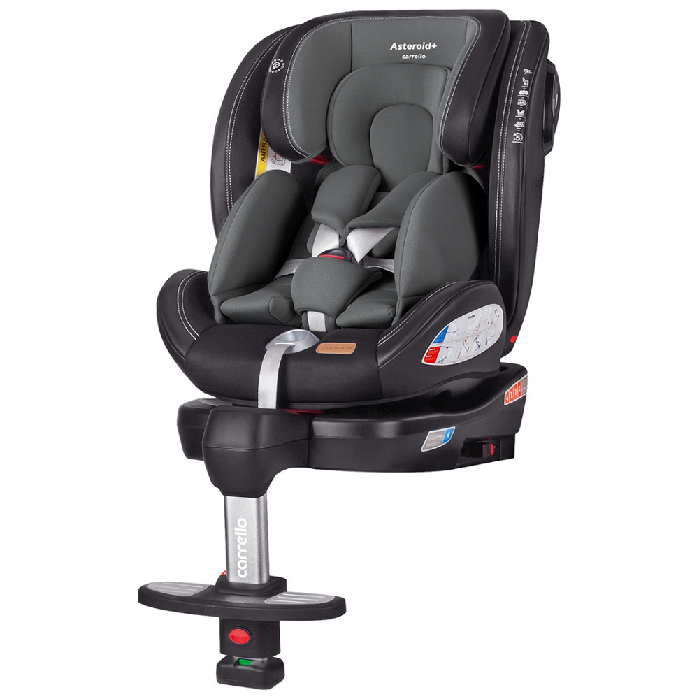 Автокрісло дитяче з системою ISOFIX поворотне з опорною стійкою від народження до 36 кг Asteroid+ CRL-15801 Shale Grey 0+1/2/3 Carrello Кривий Ріг - фото 1