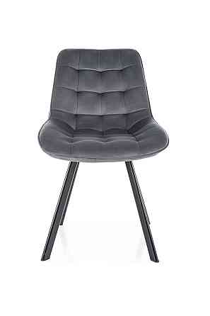 Стілець MONTI VELVET чорний каркас/сірий BL.14 Київ