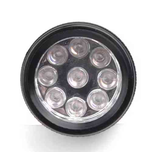 Фонарь ультрафиолетовый мини 9LED 395-400нм, УФ фонарик для проверки документов, банкнот и скрытых меток Киев